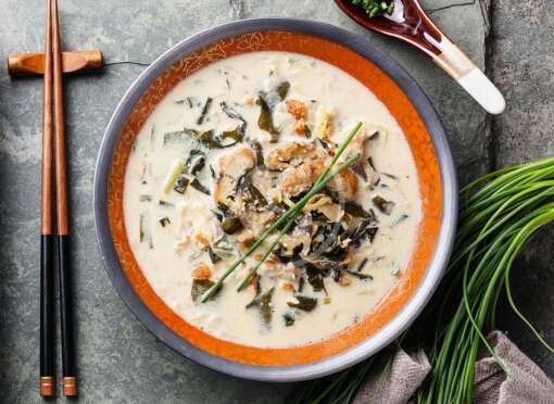 Japanese Creamy Soup with Chicken
